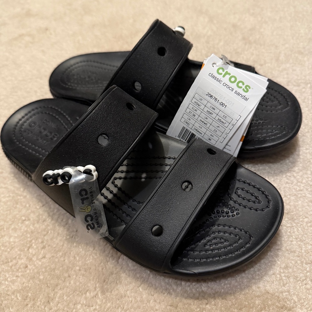 Crocs Men's (size 5) and Women's (size 7) 2.0 Classic Slide Sandals NWT